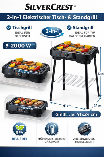 Elektrischer tischgrill - elektrischer, &