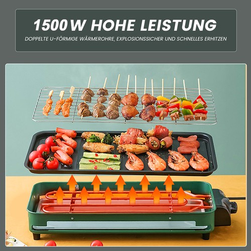 Tischgrill elektrisch - 2-in-1,