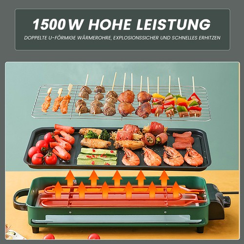 Tischgrill elektrisch - 2-in-1,